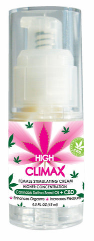 High Climax Female Stimulant W-hemp Seed Oil .5 Oz 6 Pc Display