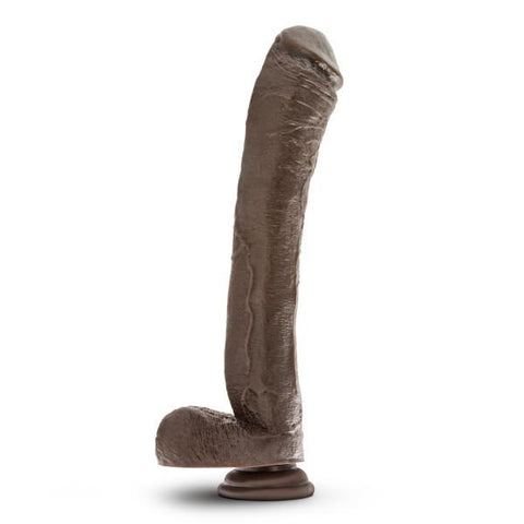 Mr Skin Mr Ed 13 Dildo W-suction Cup Chocolate "