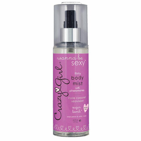 Crazy Girl Sexy & Flirty Pheromone Body Mist Sugar Bomb 6 Oz
