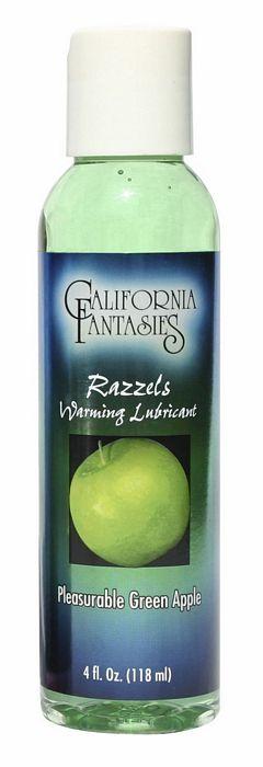 Razzels Green Apple Warming Lube 4 Oz