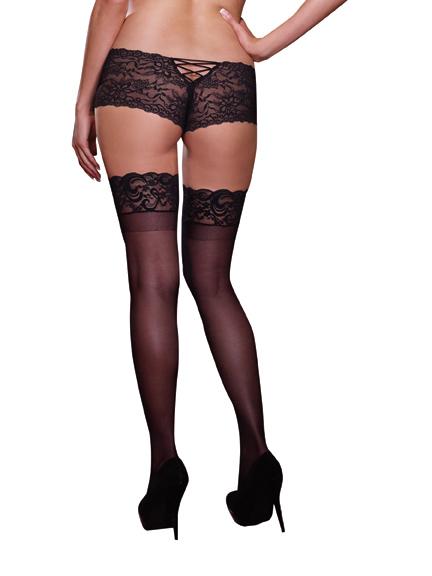 Thigh High Silicone Black Os Queen