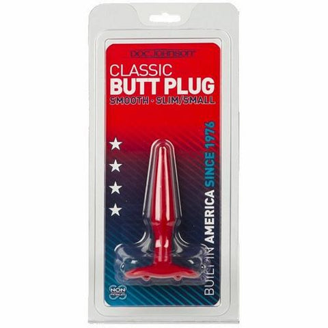 Classic Butt Plug-red Slim Small Cd