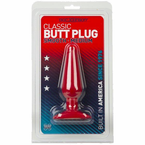 Classic Butt Plug-red Slim Medium Cd