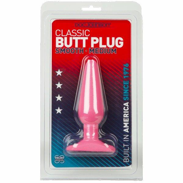 Classic Butt Plug-hot Pink Slim Medium Cd