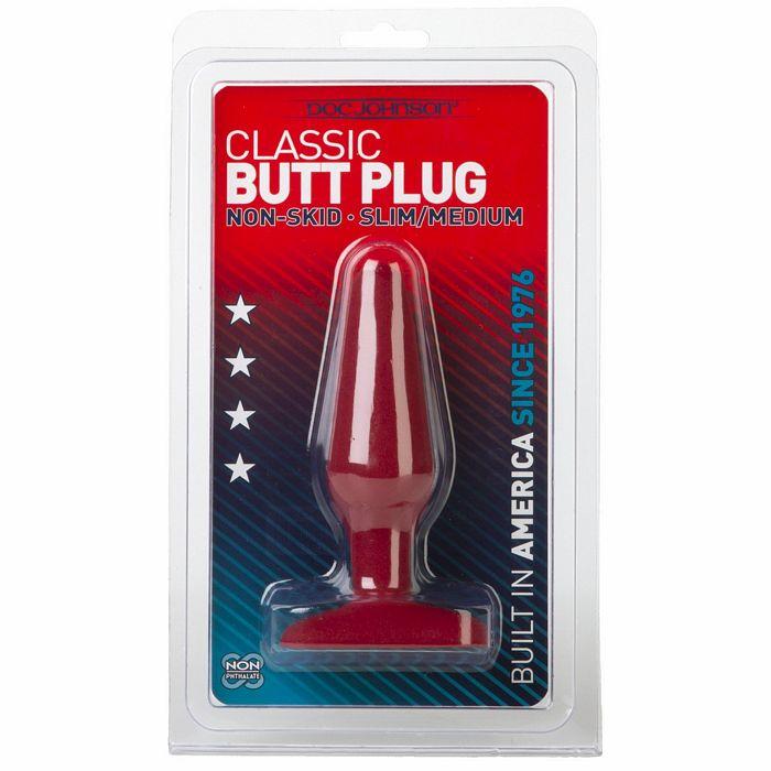 Classic Butt Plug-non Skid Slim Medium Cd