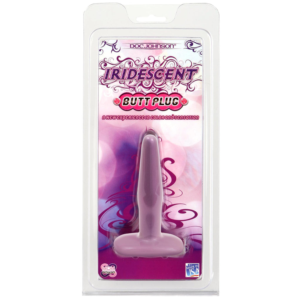 Iridescent Butt Plug Purple Sm Cd