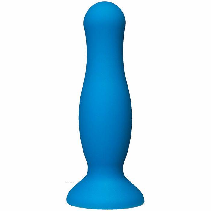 American Pop Mode Anal Plug 5 Blue Silicone "