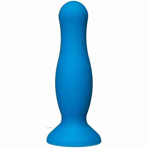 American Pop Mode Anal Plug 5 Blue Silicone "