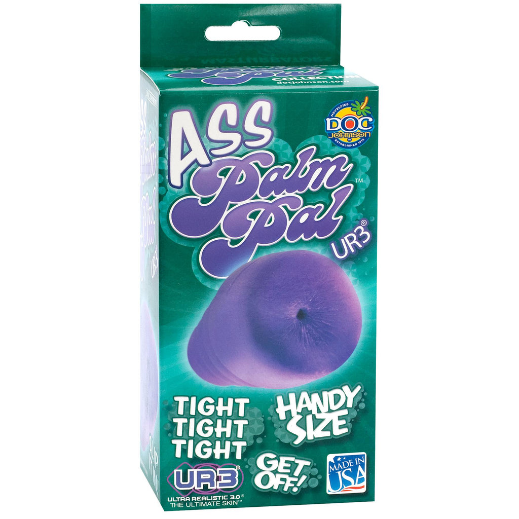 Palm Pal Frosted Ultraskyn Masturbator Ass Purple Bx