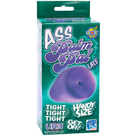 Palm Pal Frosted Ultraskyn Masturbator Ass Purple Bx