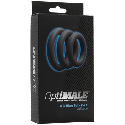 Optimale 3 C-ring Set Thick Slate