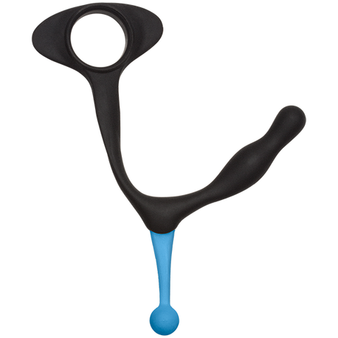 Optimale Duo C Ring-p Massager Silicone Black