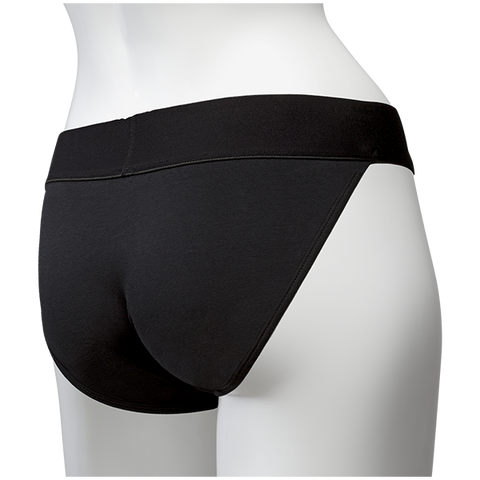 Vac U Lock Full Back Panty Harness Black L-xl