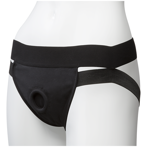 Vac U Lock Dual Strap Panty Harness Black S-m