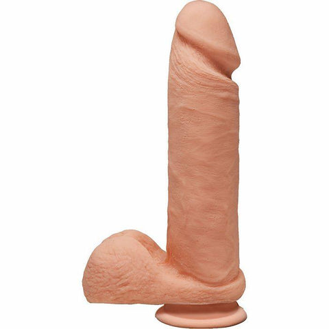 The D Perfect D 8 W-balls Vanilla Beige Dildo "
