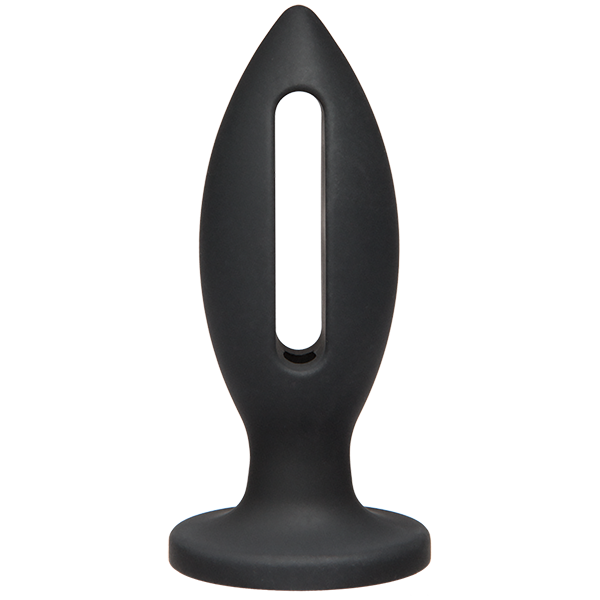 Kink Wet Works Lube Luge Premium Silicone Plug 4 Black "