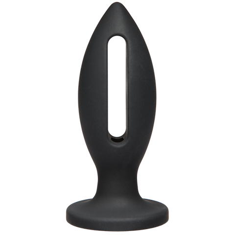 Kink Wet Works Lube Luge Premium Silicone Plug 4 Black "