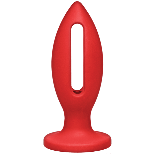 Kink Wet Works Lube Luge Premium Silicone Plug 4 Red "