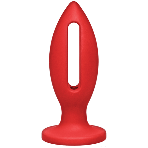 Kink Wet Works Lube Luge Premium Silicone Plug 4 Red "