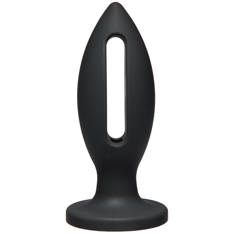Kink Wet Works Lube Luge Premium Silicone Plug 5 Black "