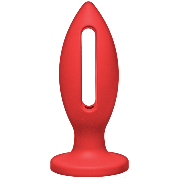 Kink Wet Works Lube Luge Premium Silicone Plug 5 Red "