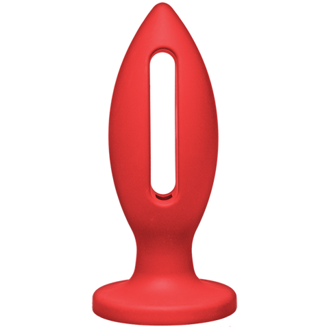 Kink Wet Works Lube Luge Premium Silicone Plug 5 Red "