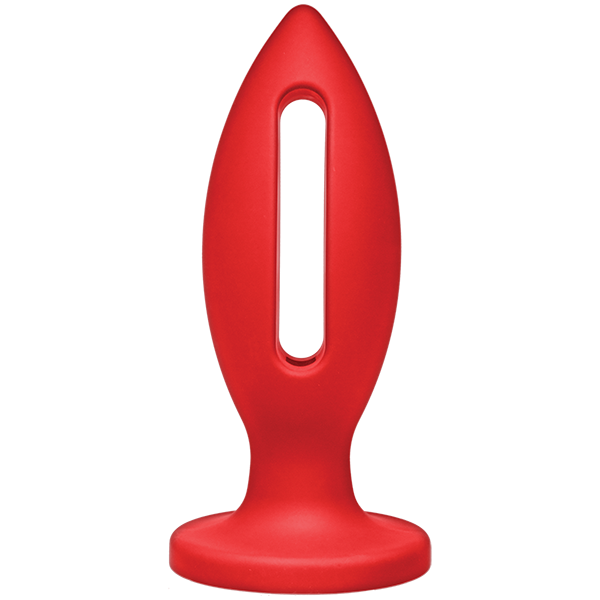 Kink Wet Works Lube Luge Premium Silicone Plug 6 Red "