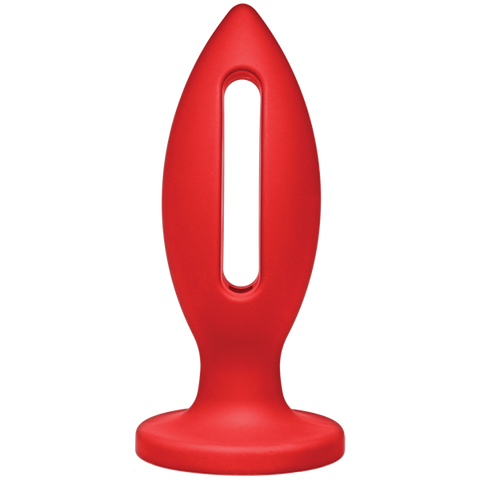 Kink Wet Works Lube Luge Premium Silicone Plug 6 Red "
