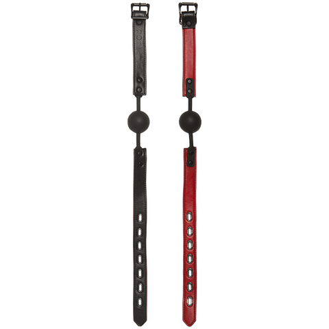 Kink Leather & Silicone Bag Black-red