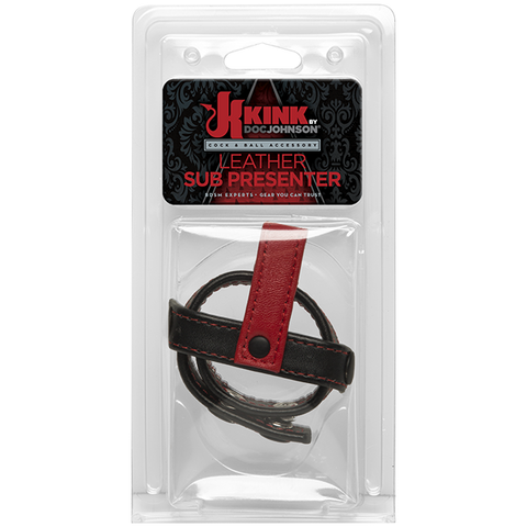 Kink Leather Sub Presenter Black & Red