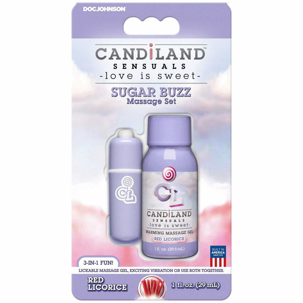 Candiland Sugar Buzz Massage Set Red Licorice