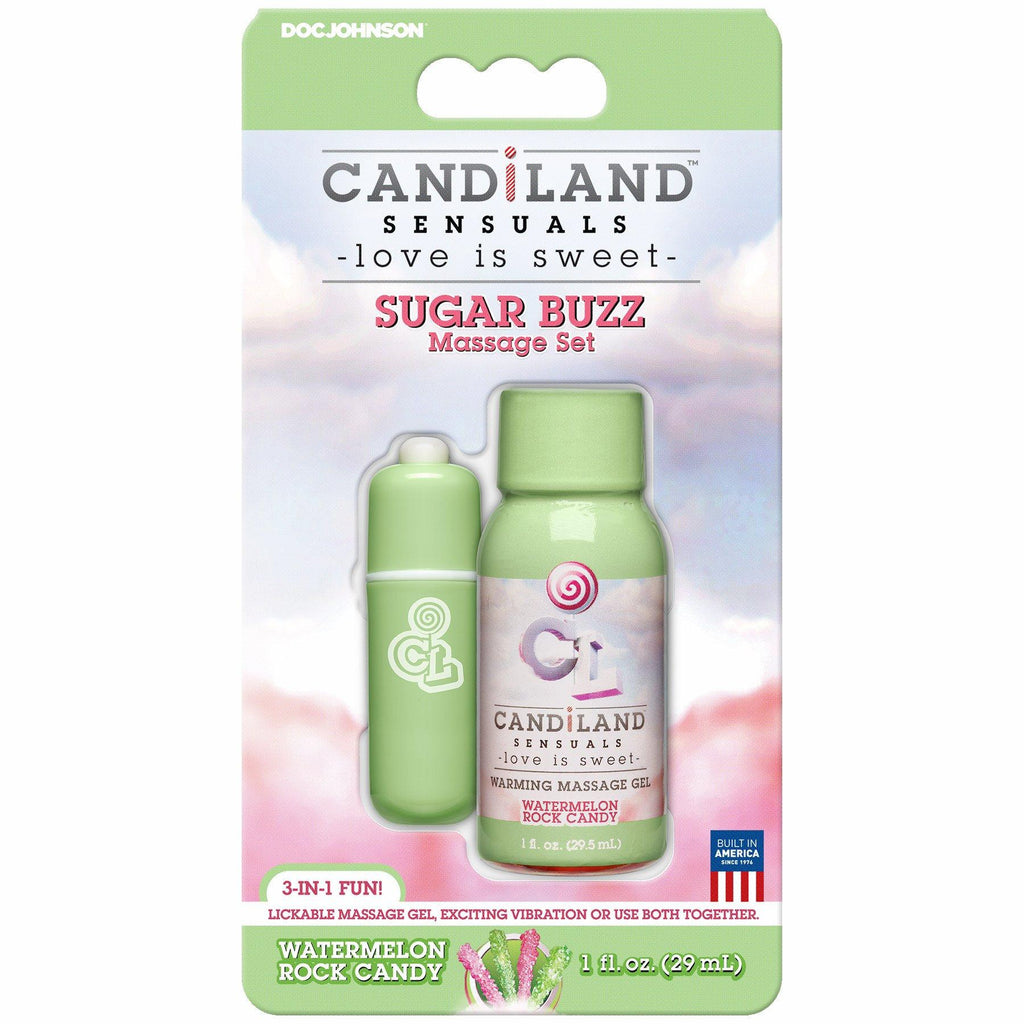 Candiland Sugar Buzz Massage Set Watermelon Rock Candy