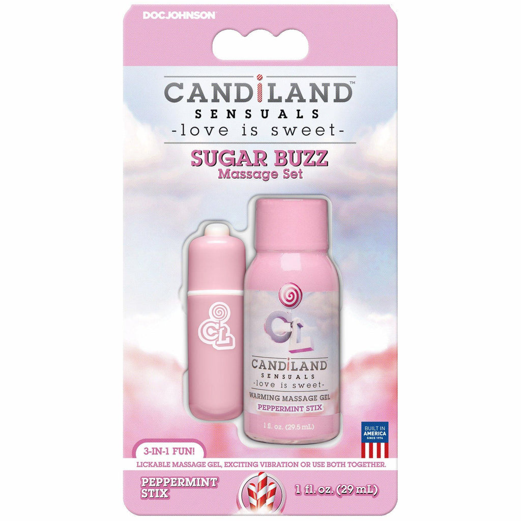 Candiland Sugar Buzz Massage Set Peppermint Stix