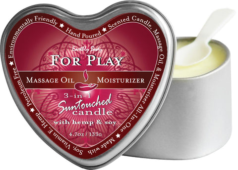 Candle 3-in-1 Heart For Play 4.7 Oz