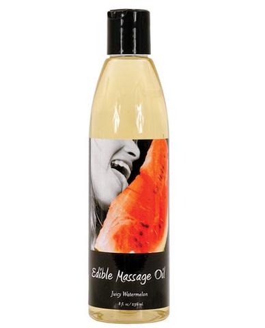 Massage Oil Edible Watermelon 8 Oz