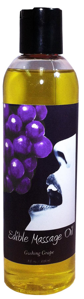 Massage Oil Edible Grape 8 Oz