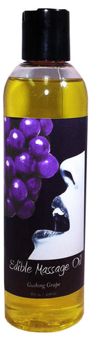 Massage Oil Edible Grape 8 Oz
