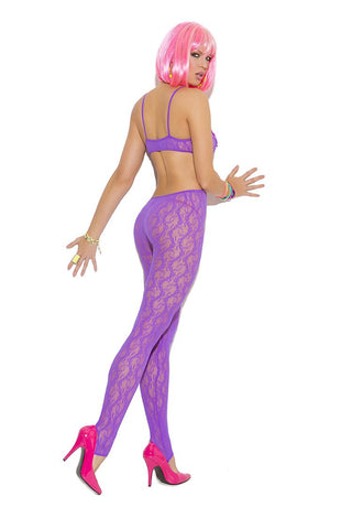 Vivace Bodystocking W-bow Purple O-s
