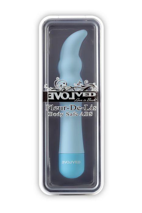 Fleur De Lis Silky G 6in Vibrator Blue