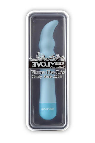 Fleur De Lis Silky G 6in Vibrator Blue