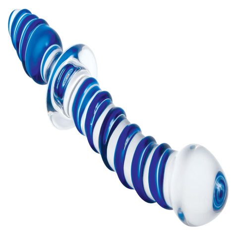 Adam & Eve Twisted Love Glass Dildo