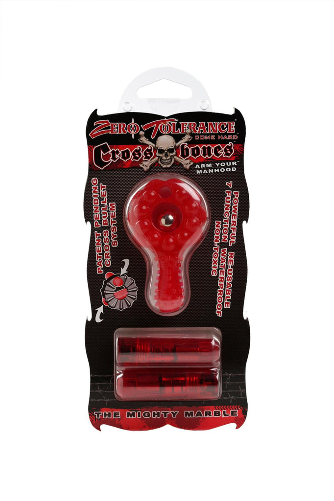 Zero Tolerance Crossbones Mighty Marble Red Double