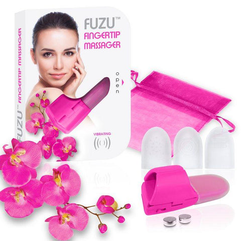 Fuzu Vibrating Finger Massager Neon Pink