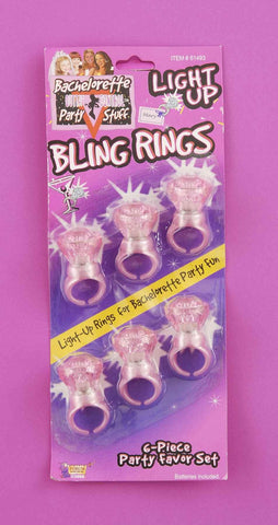 Bachelorette Light Up Bling Rings