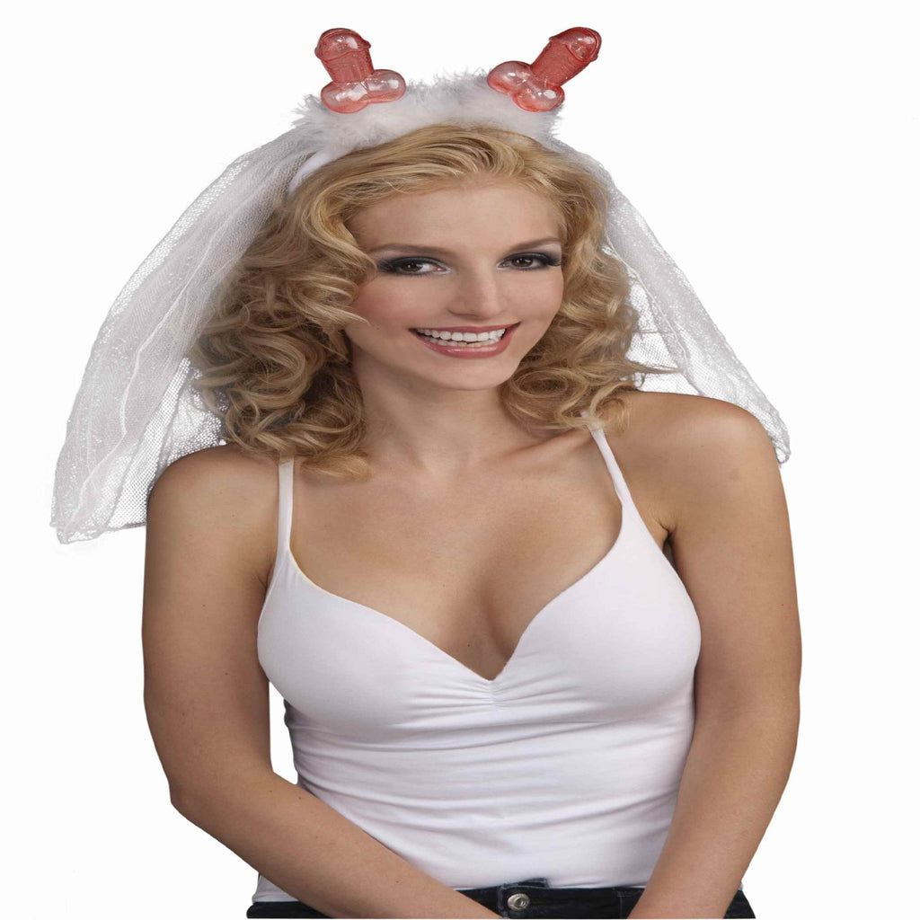 Bachelorette Penis Headband W-veil