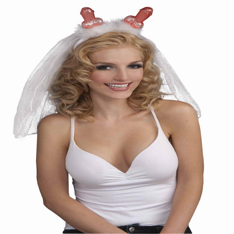 Bachelorette Penis Headband W-veil