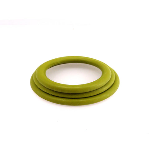 Fresh Nitrile Cock Ring Military Green 3pc