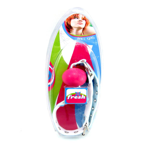 Fresh Ball Gag Pink-blue