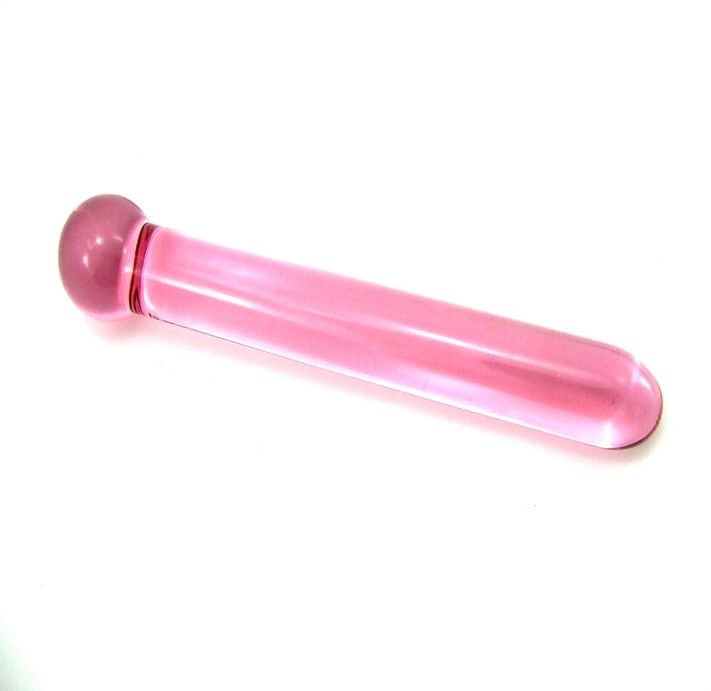 Fresh Dildo Boro Glass Sleek Wand Pink