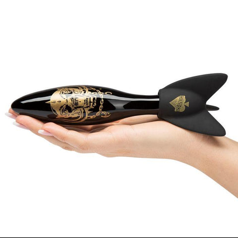 Motorhead Bomber Black & Gold Glass Massager (net)